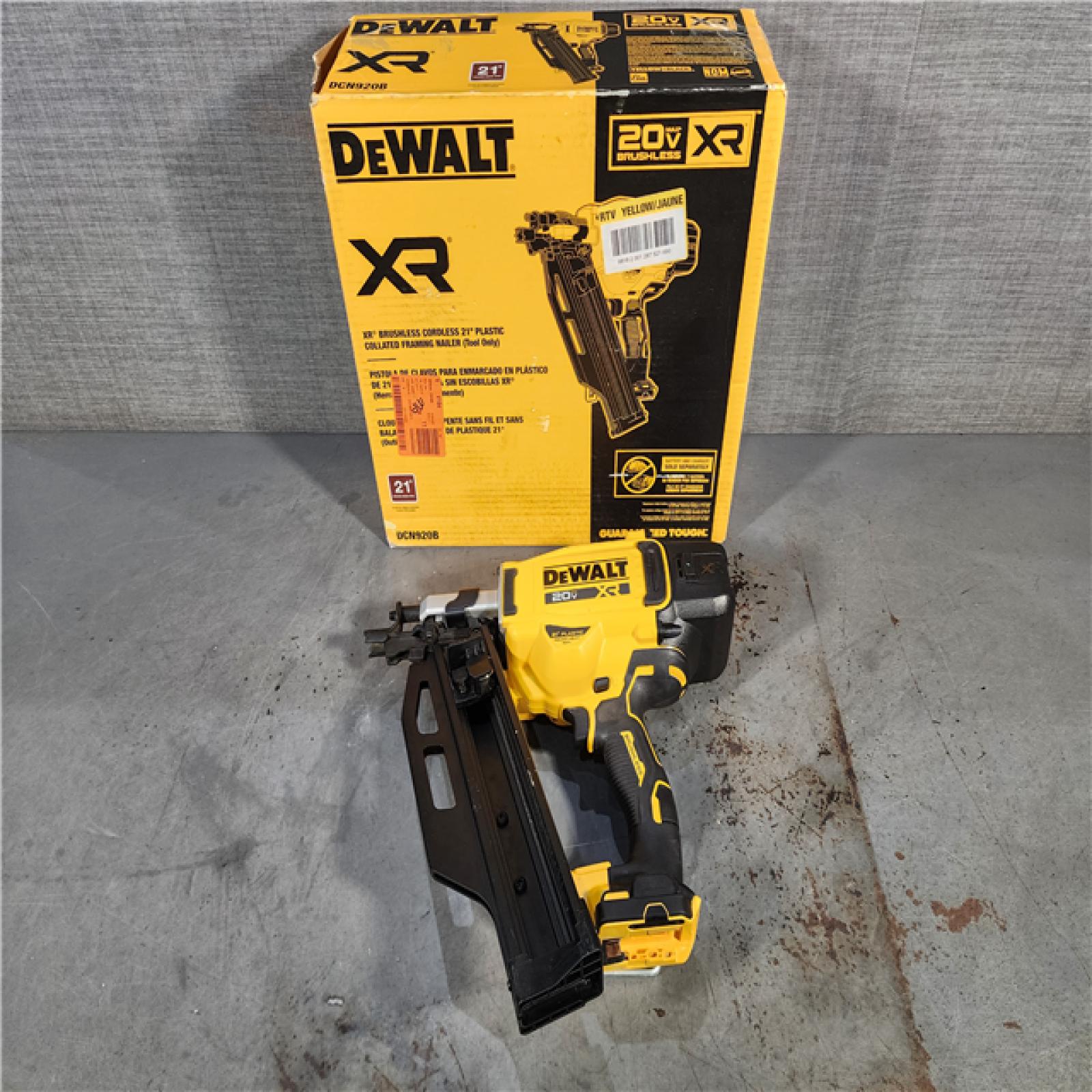 HOUSTON LOCATION - AS-IS DEWALT 20-Volt 21Â° Cordless Framing Nailer (Tool-Only)