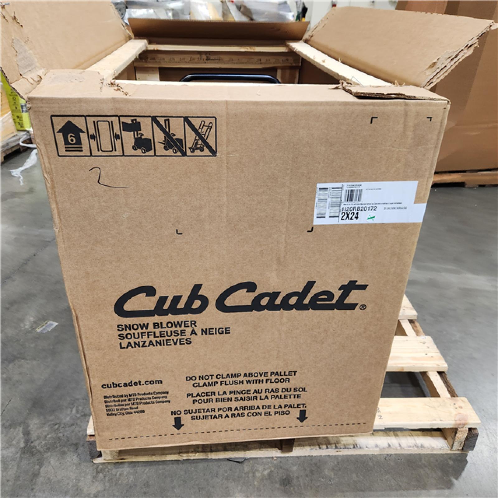 Dallas Location - As-Is Cub Cadet 2 in. x 24 in. 208 Snow Blower-Appears Like New Condition