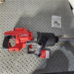Houston location AS-IS MILWAUKEE M18 FUEL 18V Lithium-Ion Brushless Cordless 1 in. Impact Wrench Extended Reach D-Handle (Tool-Only)