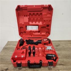 Phoenix Location NEW Milwaukee M18 18V Lithium-Ion Cordless Short Throw Press Tool Kit with 3 PEX Crimp Jaws (2) 2.0 Ah Batteries and Charger