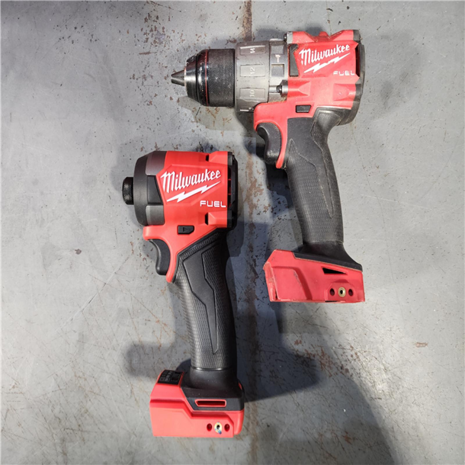 HOUSTON LOCATION - AS-IS Milwaukee M18 FUEL 18V Lithium-Ion Brushless Cordless Hammer Drill and Impact Driver Combo Kit (2-Tool) with 2 Batteries