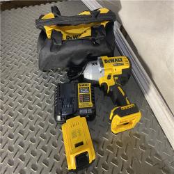 Houston location AS-IS DEWALT 20V MAX* XR 1/2  High Torque Impact Wrench with Hog Ring Anvil