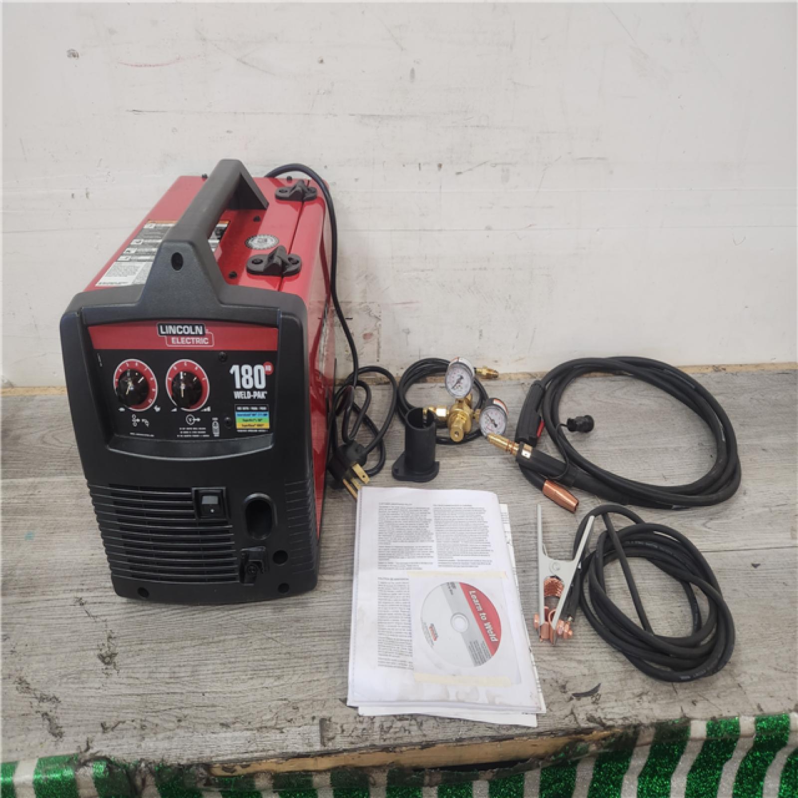 Phoenix Location Lincoln Electric Weld-Pak 180 Amp MIG Flux-Core Wire Feed Welder, 230V, Aluminum Welder with Spool Gun sold separately