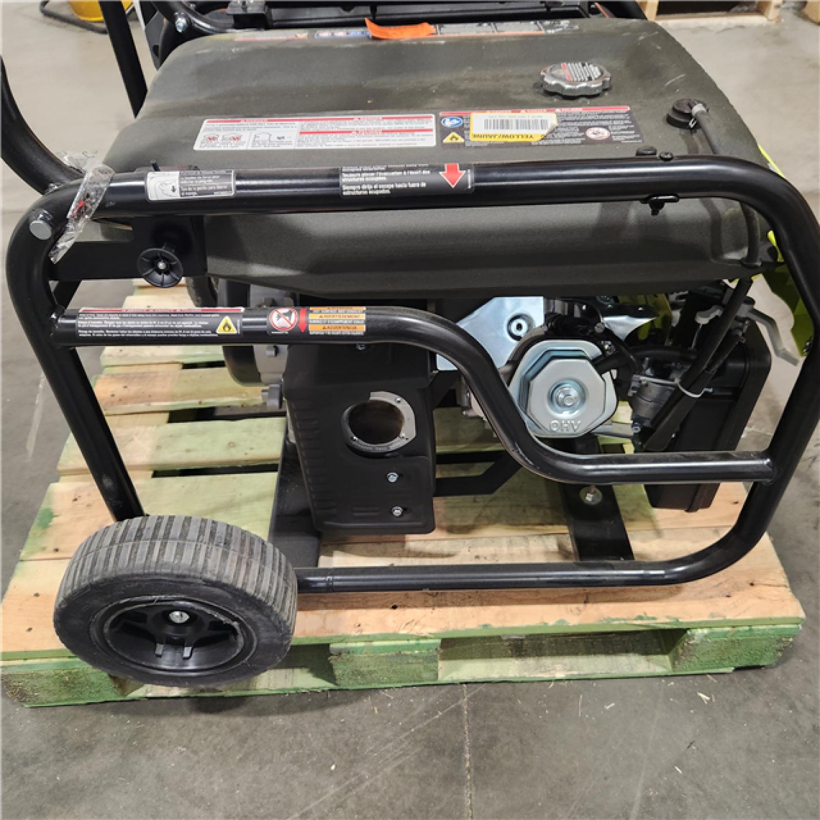 Dallas Location - As-Is RYOBI 6,500-Watt Gasoline Powered Portable Generator