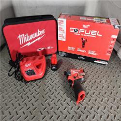 HOUSTON LOCATION - AS-IS Milwaukee M12 FUEL 12-Volt Lithium-Ion Brushless Cordless 1/4 in. Hex Impact Driver Compact Kit