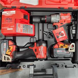 AS-IS M18 FUEL 18V Lithium-Ion Brushless Cordless Hammer Drill and Impact Driver Combo Kit (2-Tool) with 2 Batteries