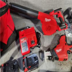 HOUSTON LOCATION - AS-IS M18 18-Volt Lithium-Ion Cordless Combo Kit (9-Tool) with (2) Batteries, Charger, and Tool Bag