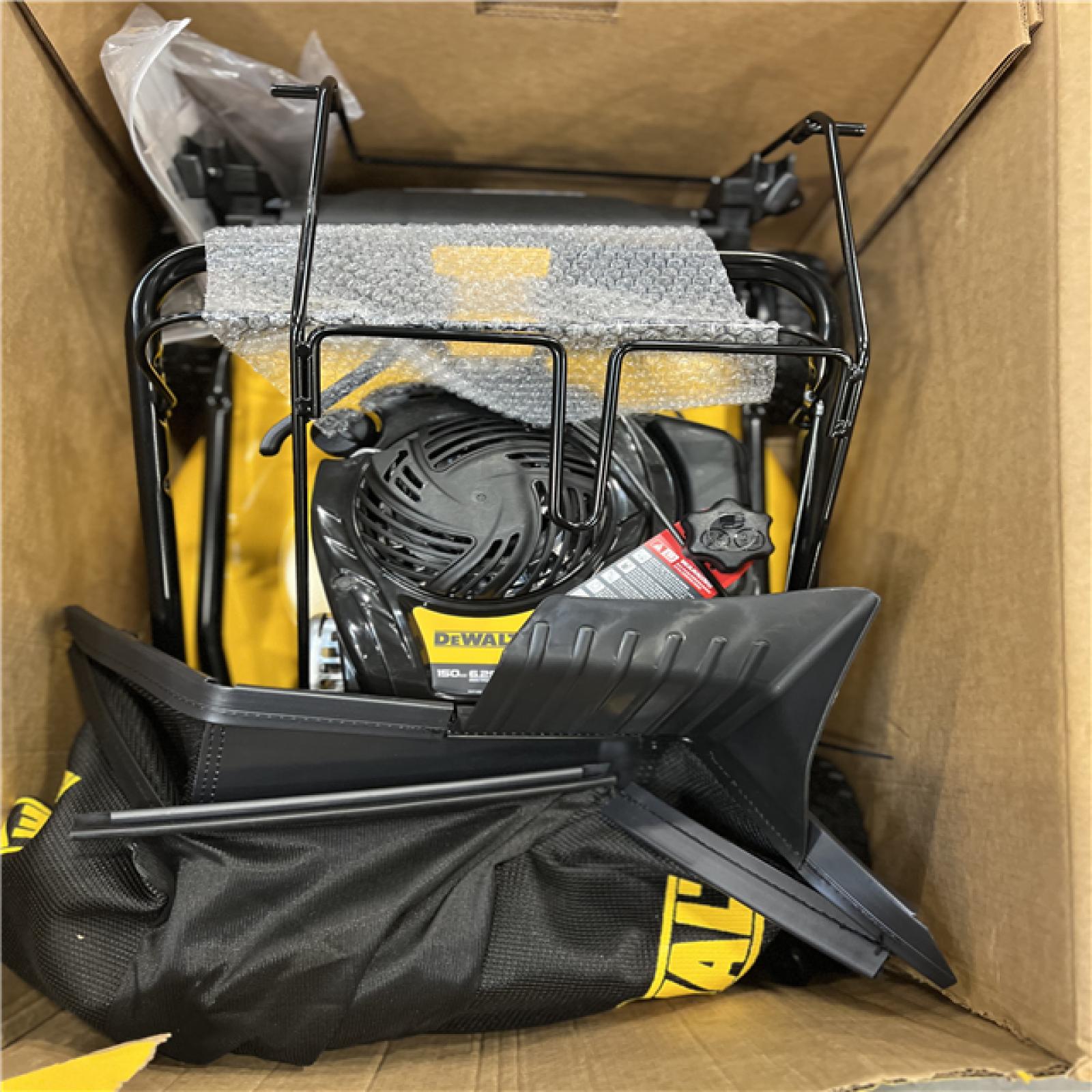 DALLAS LOCATION - LIKE NEW! DEWALT 21 in. 150cc Briggs and Stratton 625ex Engine 2-in-1 Gas Self Propelled Walk Behind Lawn Mower