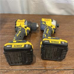 AS-ISDewalt DCK225D2 20V MAX ATOMIC Brushless Compact Lithium-Ion 1/2 in. Cordless Drill Driver and 1/4 in. Impact Driver Combo Kit with 2 Batteries 2 Ah