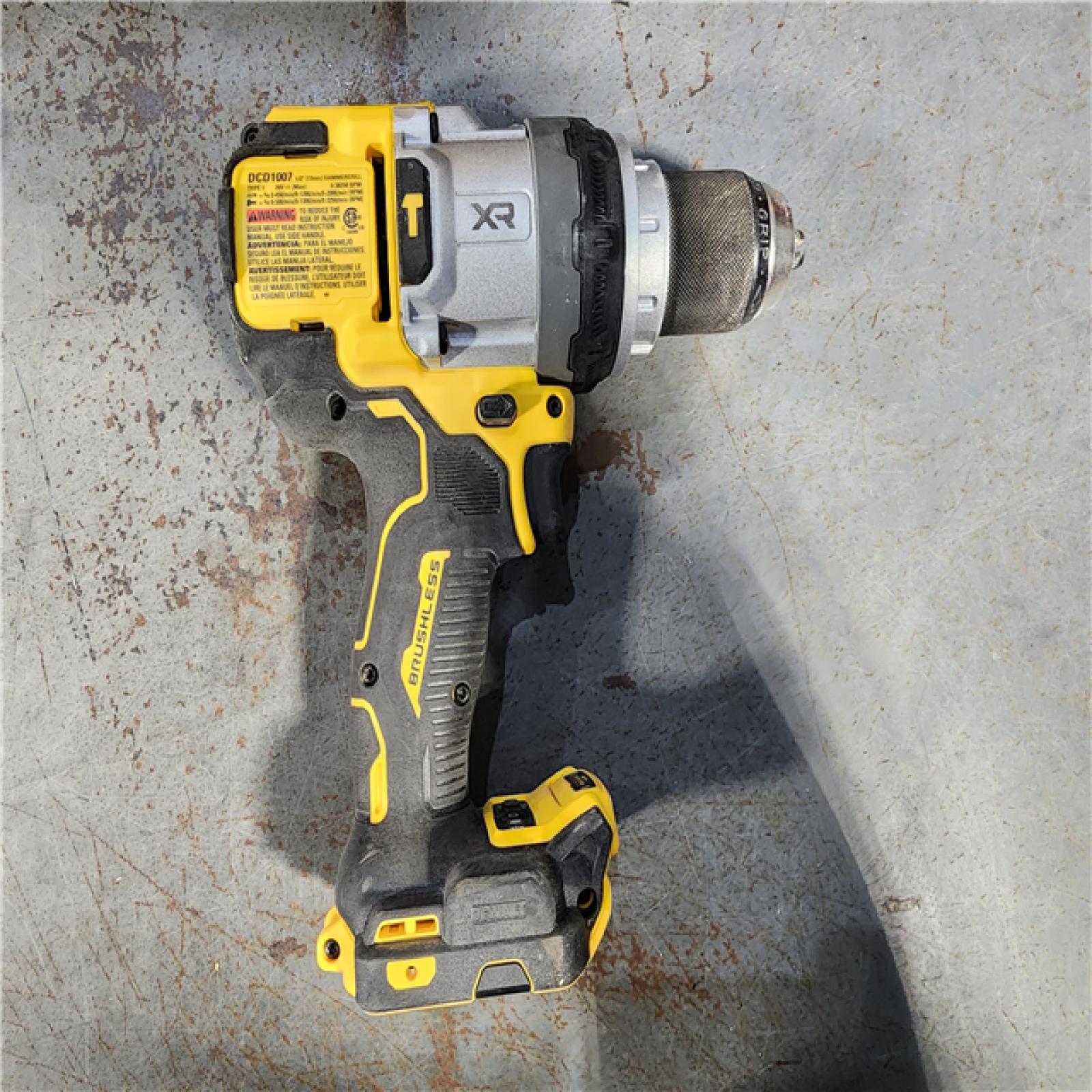 HOUSTON LOCATION - AS-IS DEWALT 20V XR Lithium-Ion Cordless Hammer Drill Kit with 8.0 Ah Battery, Charger and Kit Bag