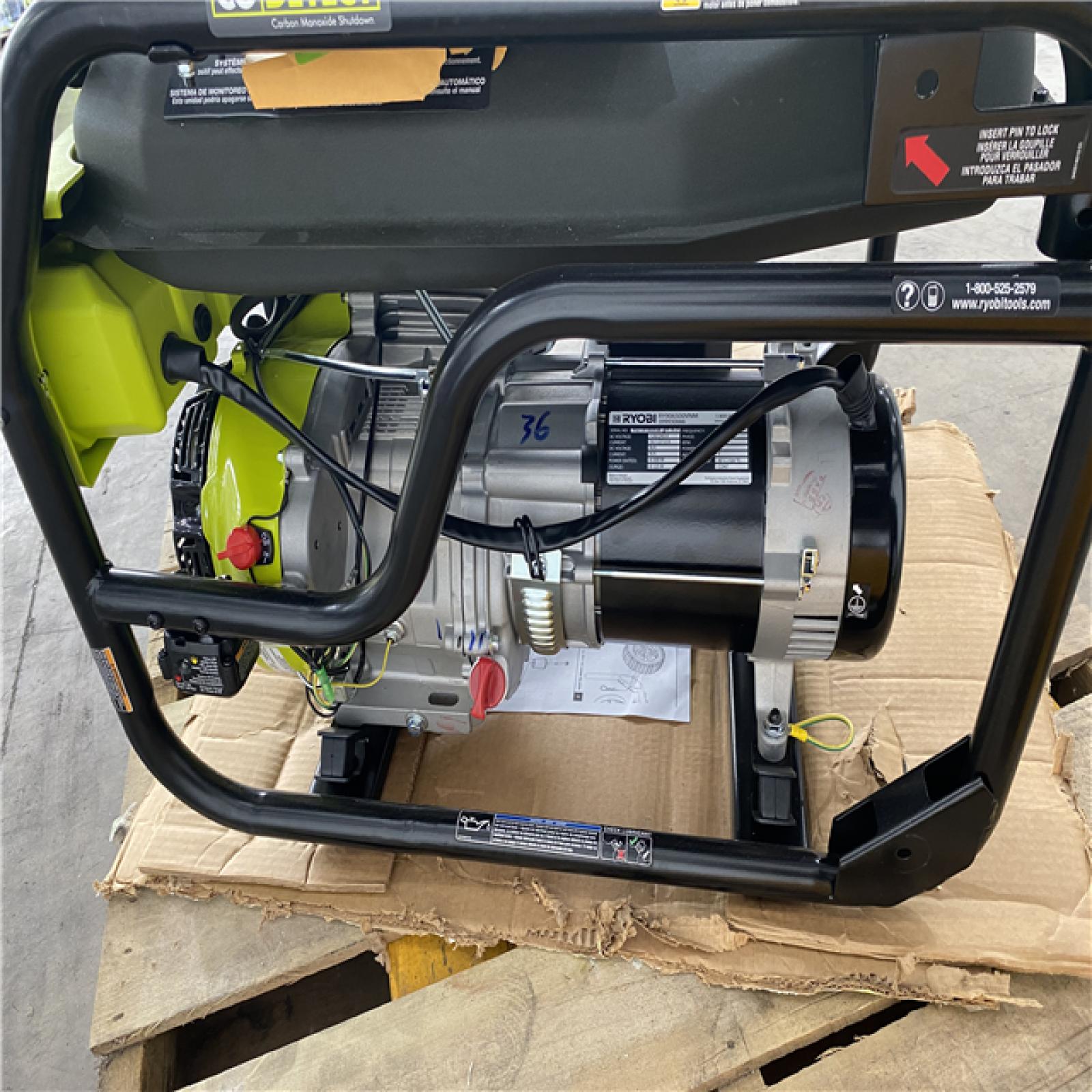 Houston Location - AS-IS Ryobi Easy Start 6,500 Running Watts 8,125 Starting Watts Generator