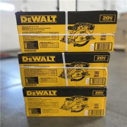 NEW! - DEWALT 20V MAX Cordless 6.5 in. Sidewinder Style Circular Saw (Tool Only) - (3 UNUTS)