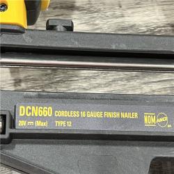 AS-IS DEWALT Cordless 20V Max XR Angled Finish Nailer (Tool Only)