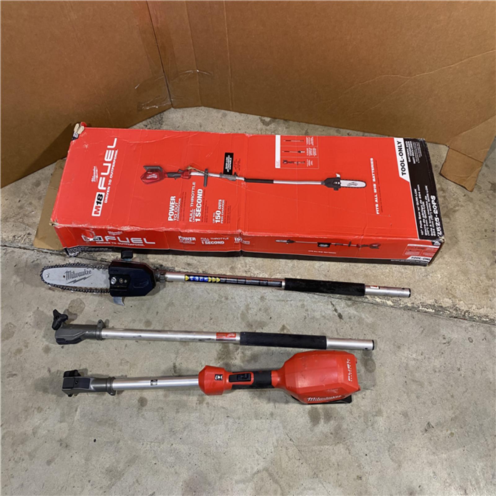 HOUSTON LOCATION - AS-IS M18 FUEL 10 in. 18V Lithium-Ion Brushless Cordless Pole Saw with Attachment Capability (Tool-Only)