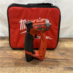 AS IS Milwaukee M12 FUEL 12V Lithium-Ion Brushless Cordless 4-in-1 Installation 3/8 in. Drill Driver Kit with 4-Tool Heads