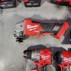 HOUSTON LOCATION - AS-IS (APPEARS LIKE NEW) M18 18-Volt Lithium-Ion Brushless Cordless FUEL Combo Kit (5-Tool) with 2-Batteries, 1-Charger, and Tool Bag