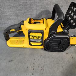 HOUSTON LOCATION - AS-IS DEWALT  FLEXVOLT 60V MAX 16in. Brushless Cordless Battery Powered Chainsaw Kit with (1) FLEXVOLT 2 Ah Battery & Charger