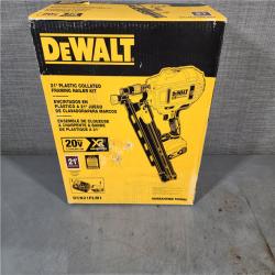 HOUSTON LOCATION - AS-IS DeWalt 20V MAX Collated Cordless Framing Nailer Tool Kit with Rafter Hook