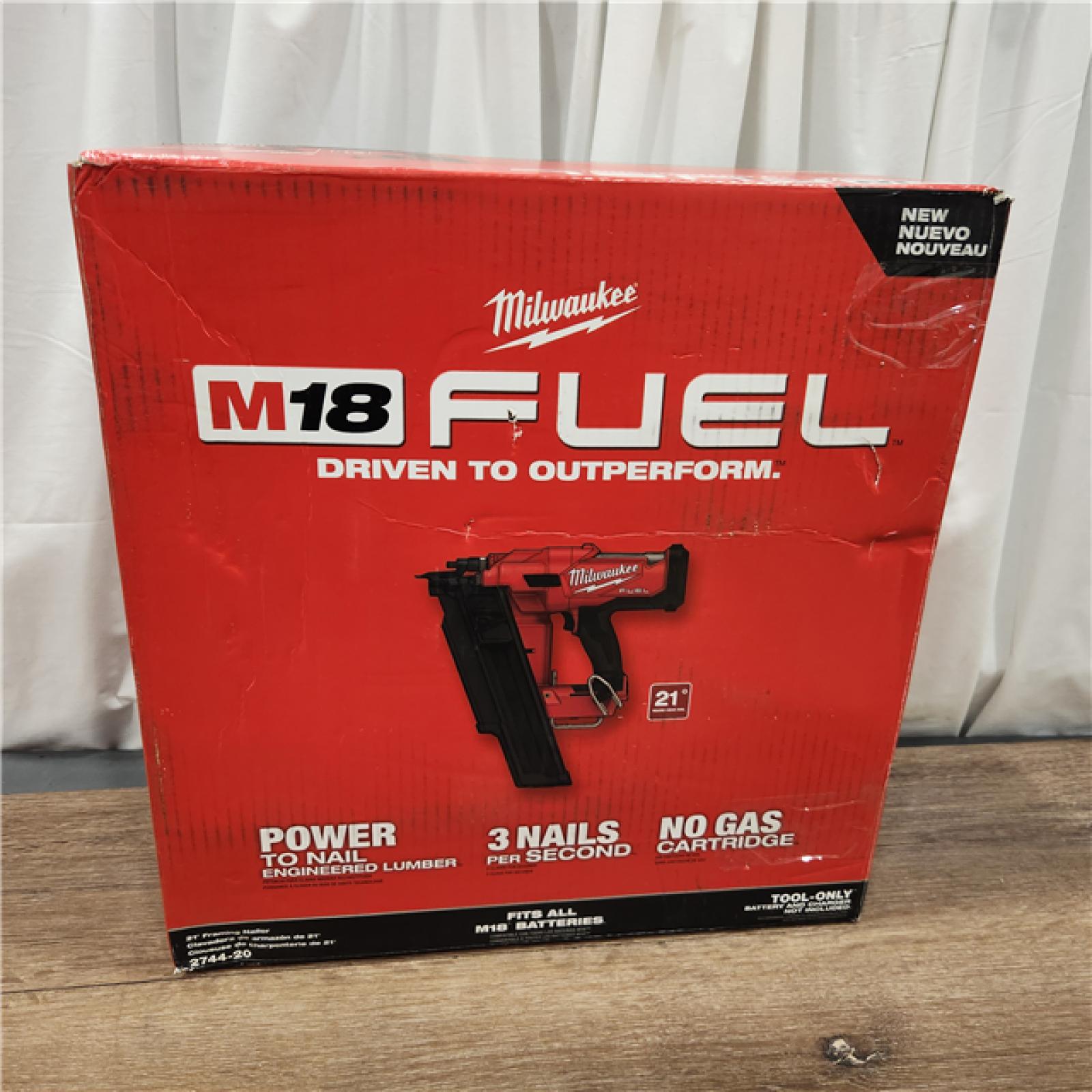 AS-IS Milwaukee 2744-20 M18 FUEL 21-Degree Cordless Framing Nailer (Tool Only)