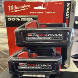 NEW! - Milwaukee M18 18-Volt Lithium-Ion High Output 6.0Ah Battery Pack (2-Pack)