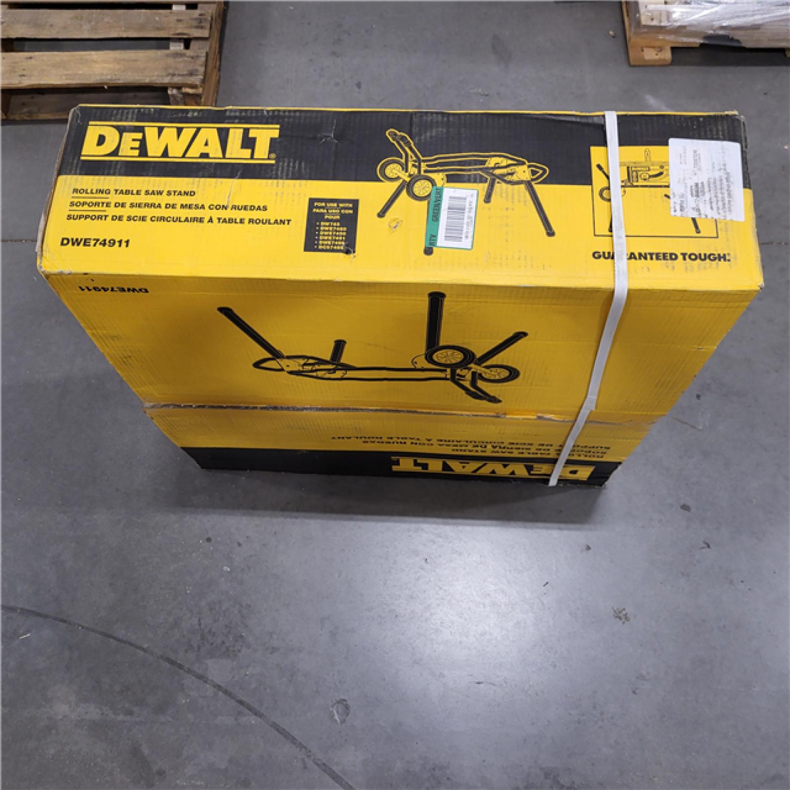 NEW! DEWALT 31.5 lbs. Rolling Table Saw Stand