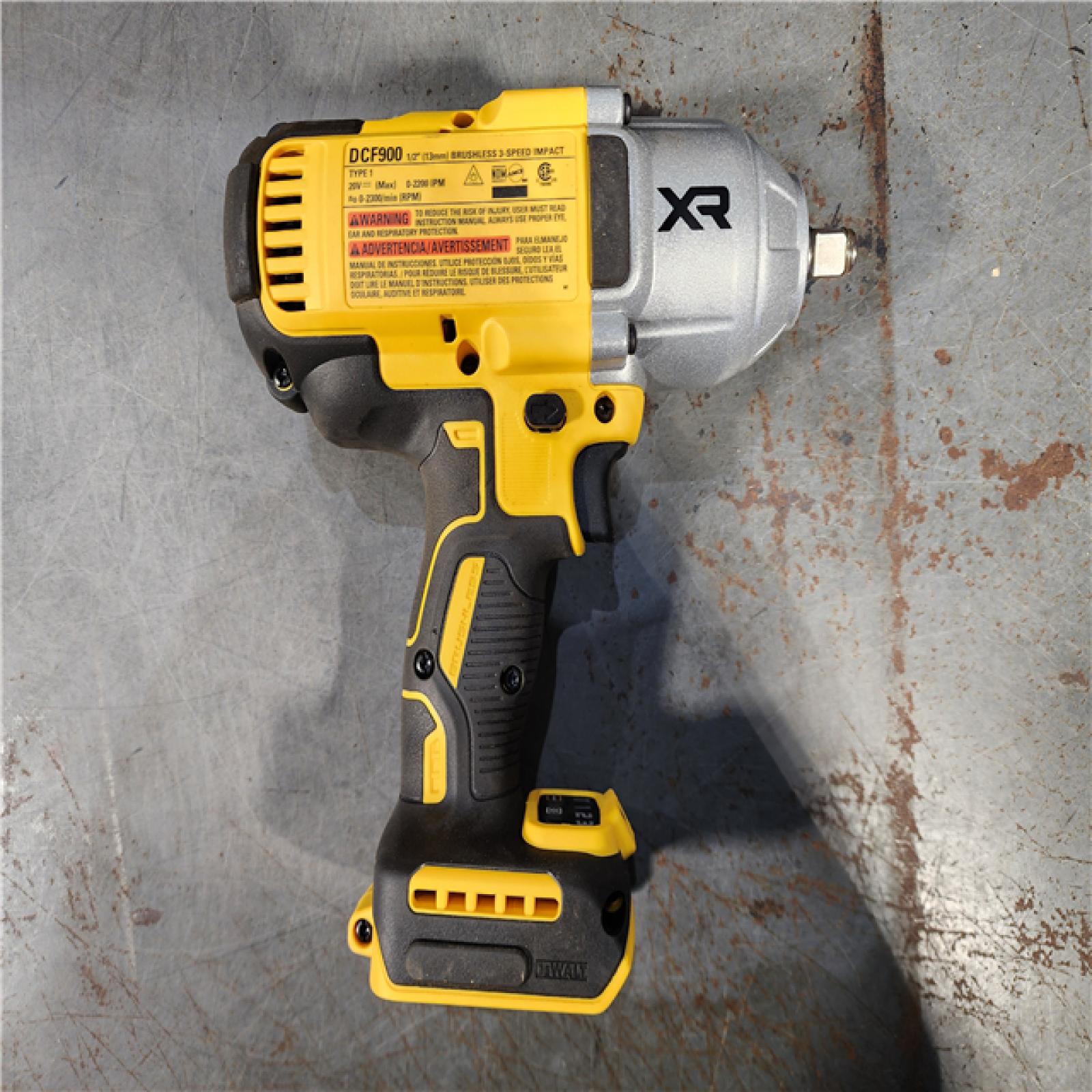 HOUSTON LOCATION - AS-IS DEWALT 20V MAX* XR 1/2  High Torque Impact Wrench with Hog Ring Anvil