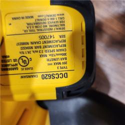 AS-IS Dewalt 7605686 12 in. 20V Battery Powered Chainsaw