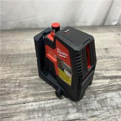 AS-IS MILWAUKEE 100 ft. REDLITHIUM Lithium-Ion USB Green Rechargeable Cross Line Laser Level