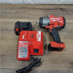 AS-IS Milwaukee M18 1/2 in. Cordless Brushless High Torque Impact Wrench Kit (Battery & Charger)