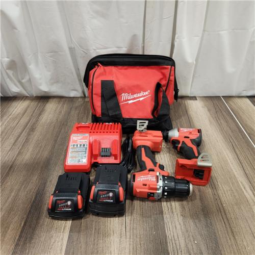 AS IS Milwaukee M18 Compact Brushless 2-Tool Combo Kit