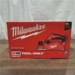 AS-IS Milwaukee M18 18-Volt Lithium-Ion Cordless 3-1/4 in. Planer (Tool-Only)