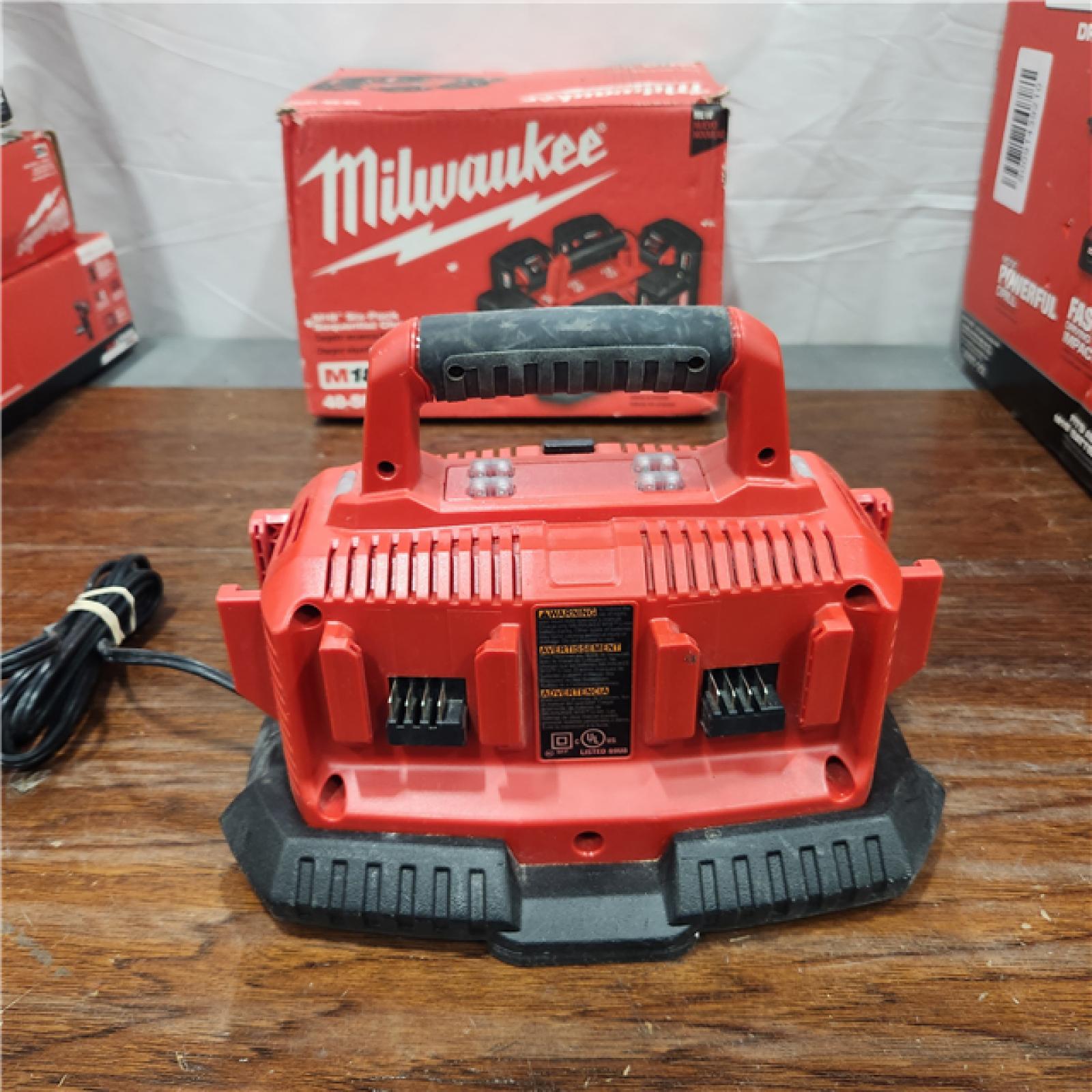 AS-IS Milwaukee 48-59-1806 M18 Six Pack Sequential Charger