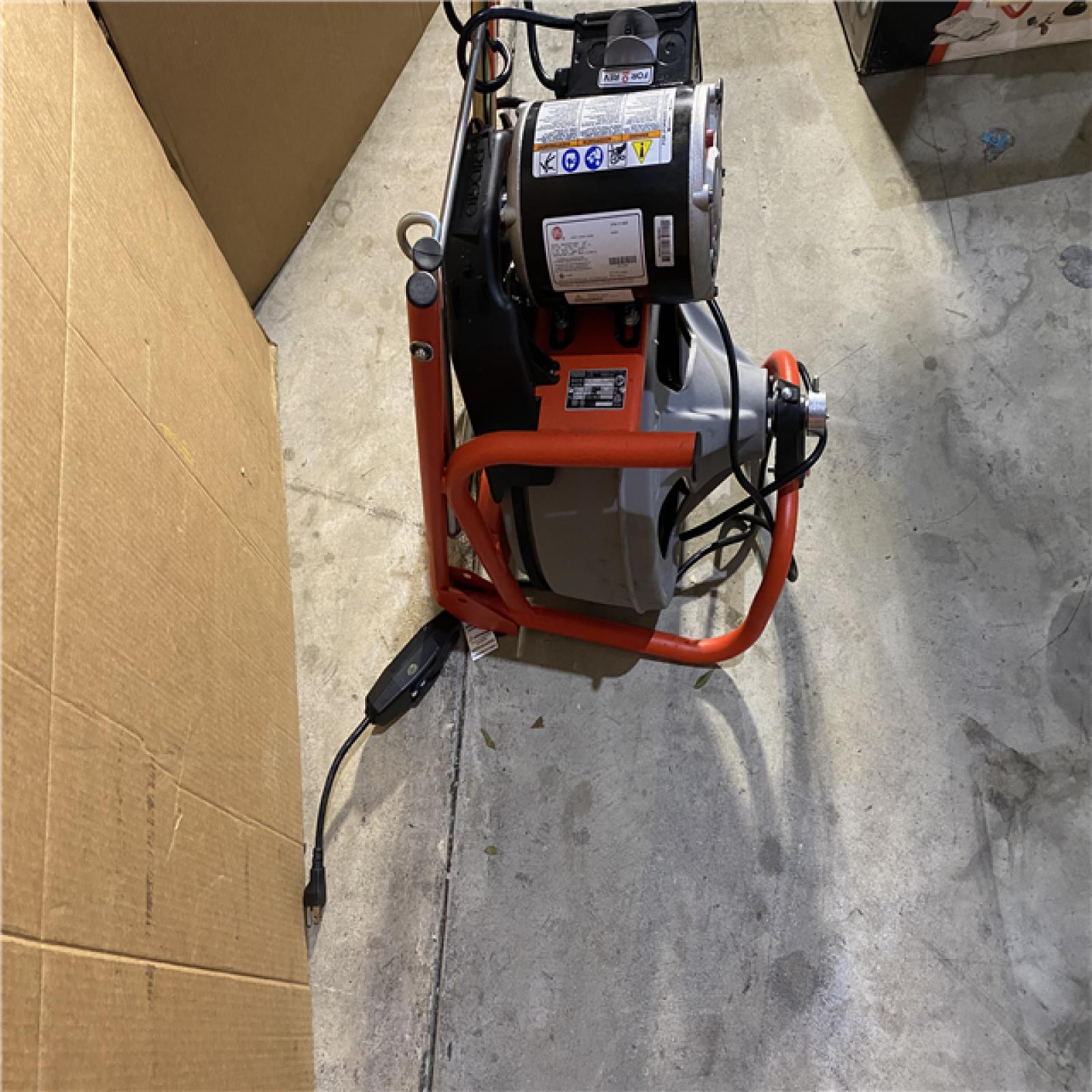 Houston location AS-IS Ridgid Drain Cleaning Machine Corded 165 RPM K-400 with C-32 IW