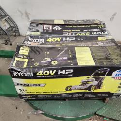 Dallas Location - As-Is RYOBI 40V HP Brushless 21 in. Self-Propelled Mower - (2) 6.0 Ah Batteries & Charger-Appears Like New Condition(Lot Of 2)