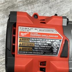 AS-IS MILWAUKEE M18 FUEL 18V Lithium-Ion Brushless Cordless Hammer Drill and Impact Driver Combo Kit (2-Tool) with 2 Batteries