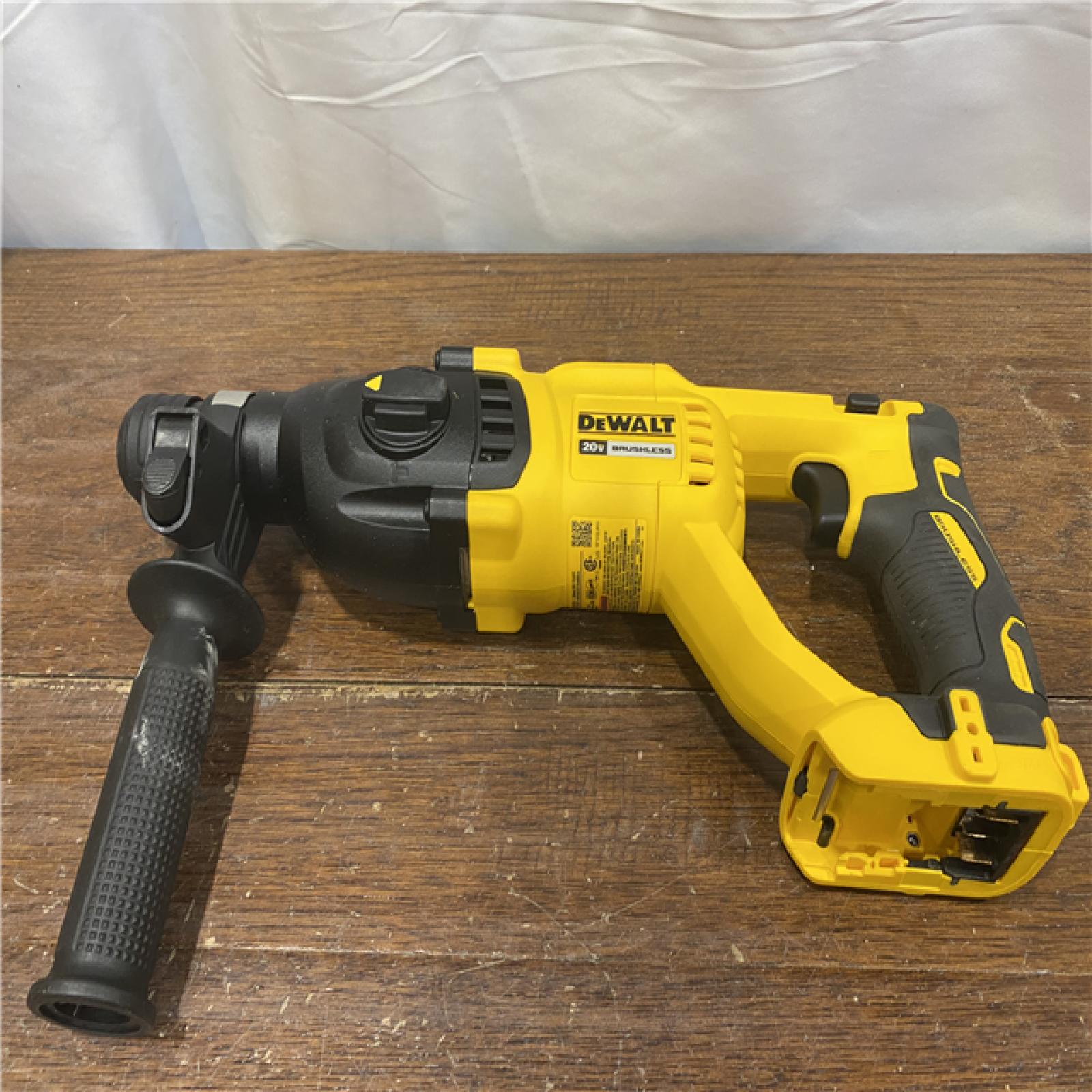 AS-IS DEWALT 20V MAX Cordless Brushless 1 in. SDS Plus D-Handle Concrete and Masonry Rotary Hammer (Tool Only)