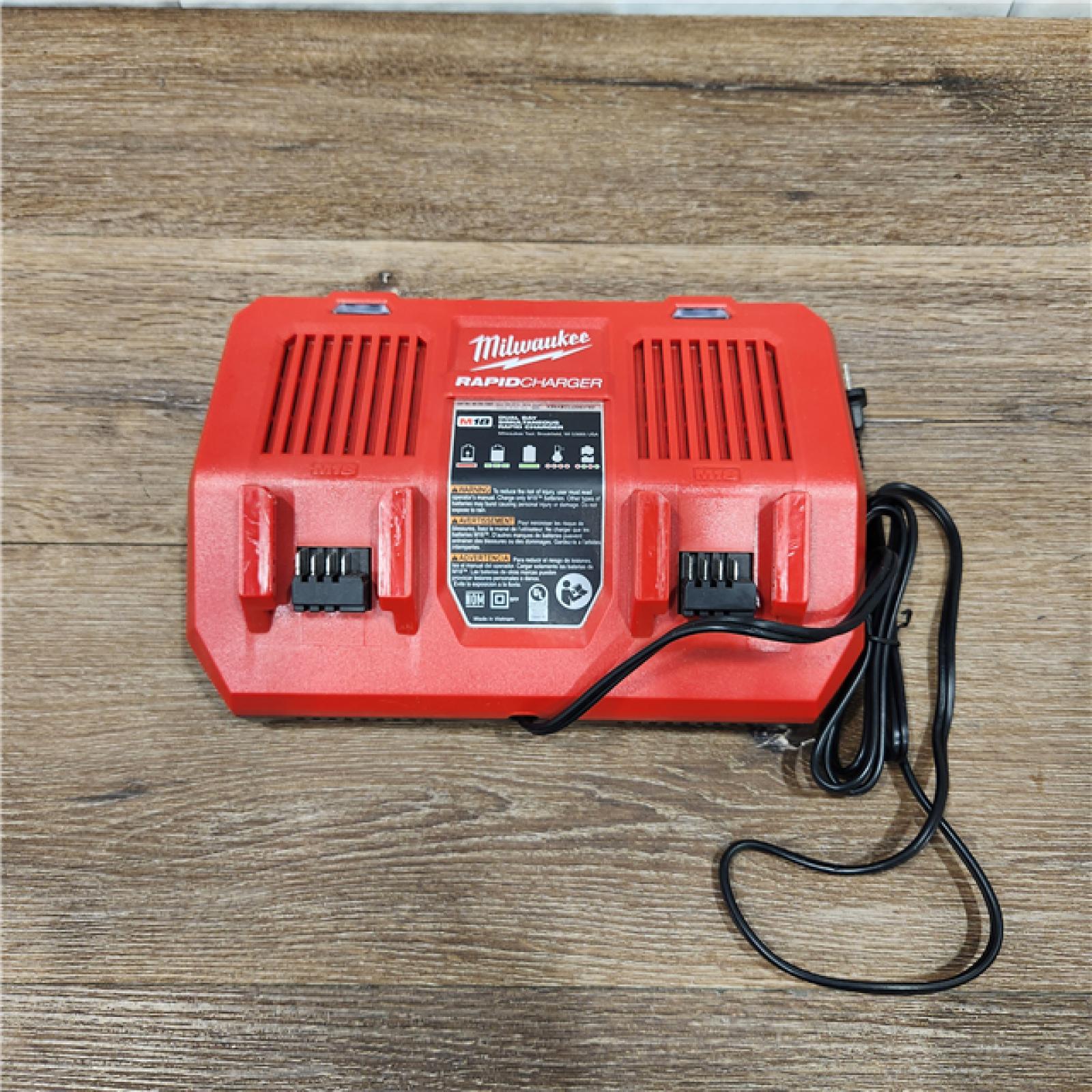 AS-IS Milwaukee M18 18-Volt Lithium-Ion Dual Bay Rapid Battery Charger