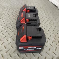 Houston location AS-IS RED LITHIUM M18 MILWAUKEE XC8.0 FORGE BATTERY. QTY (3)