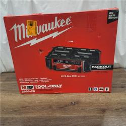 LIKE NEW! Milwaukee 2950-20 18V M18 PACKOUT Lithium-Ion Cordless Radio + Charger (Tool Only)