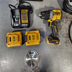 HOUSTON LOCATION - AS-IS DEWALT 3 TOOL COMBO KIT W/ (2) BATTERY & CHARGER