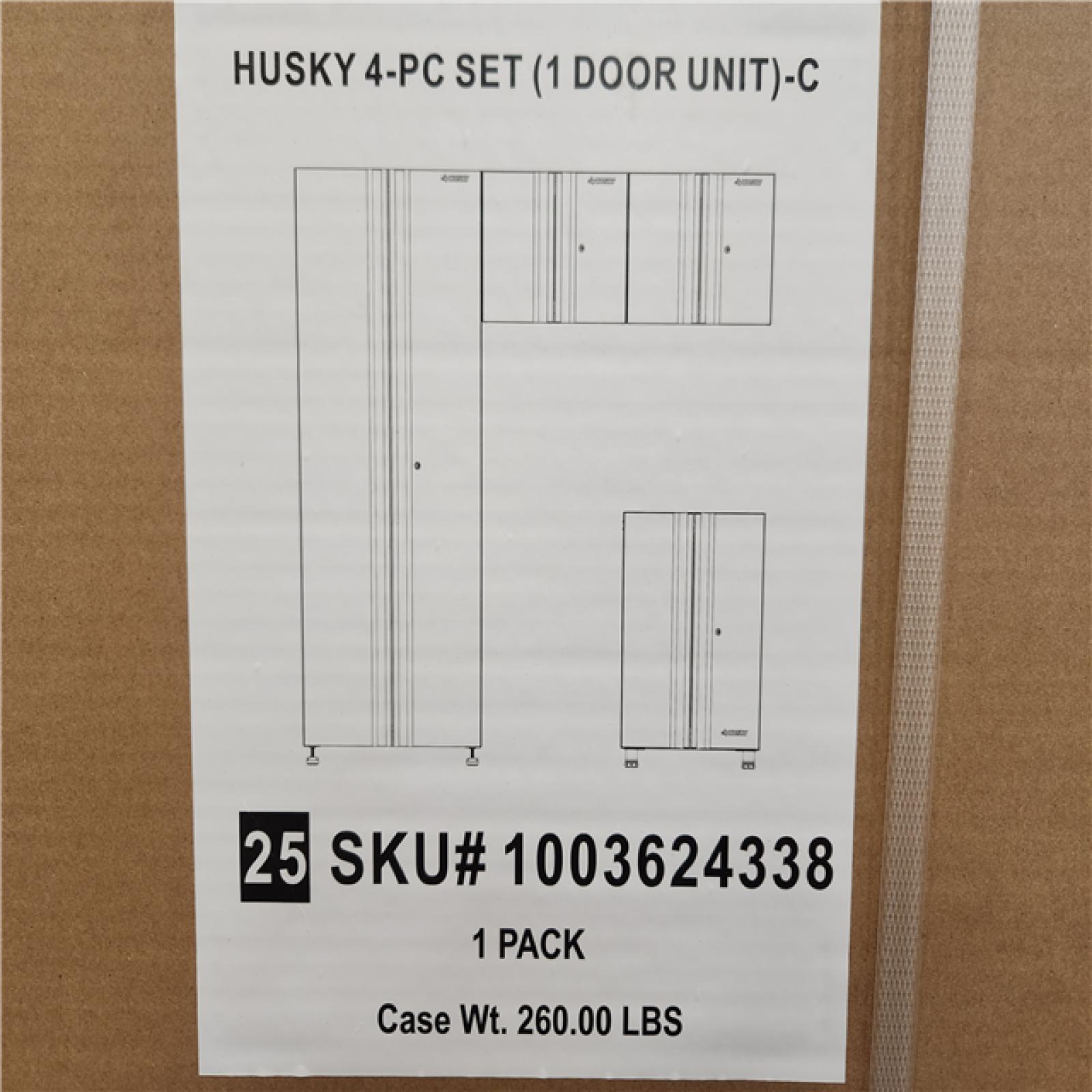 Phoenix Location NEW Husky 4-Piece Regular Duty Welded Steel Garage Storage System in Black (1-Door Umit)-C