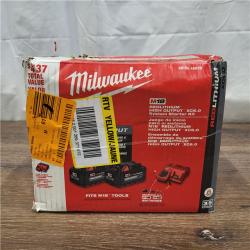 AS-IS Milwaukee M18 18-Volt Lithium-Ion High Output Starter Kit with Two 6.0 Ah Battery and Charger