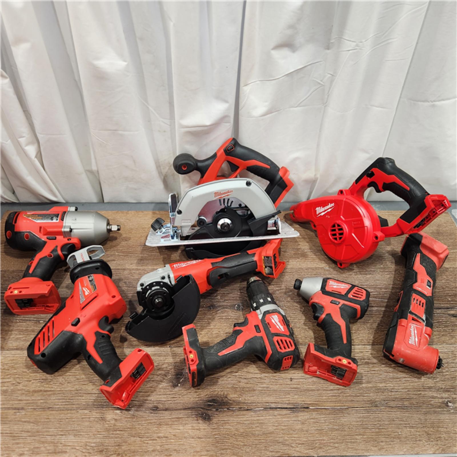 AS-IS M18 18-Volt Lithium-Ion Cordless Combo Kit (9-Tool) with (2) Batteries, Charger, and Tool Bag