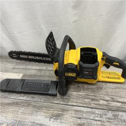 AS-IS DEWALT  FLEXVOLT 60V MAX 16in. Brushless Cordless Battery Powered Chainsaw Kit with (1) FLEXVOLT 2 Ah Battery & Charger