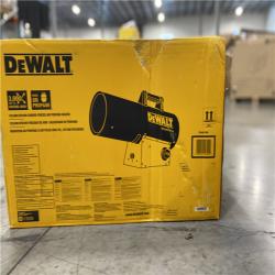 DALLAS LOCATION  - DEWALT Forced Air Propane 125000-BTU Outdoor Portable Forced Air Propane Heater