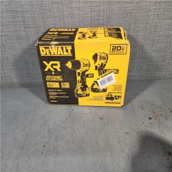 HOUSTON LOCATION - AS-IS DEWALT 20V MAX XR Hammer Drill and ATOMIC Impact Driver 2 Tool Cordless Combo Kit with (2) 4.0Ah Batteries, Charger, and Bag