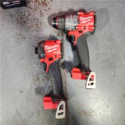 HOUSTON LOCATION - AS-IS Milwaukee M18 FUEL 18V Lithium-Ion Brushless Cordless Hammer Drill and Impact Driver Combo Kit (2-Tool) with 2 Batteries