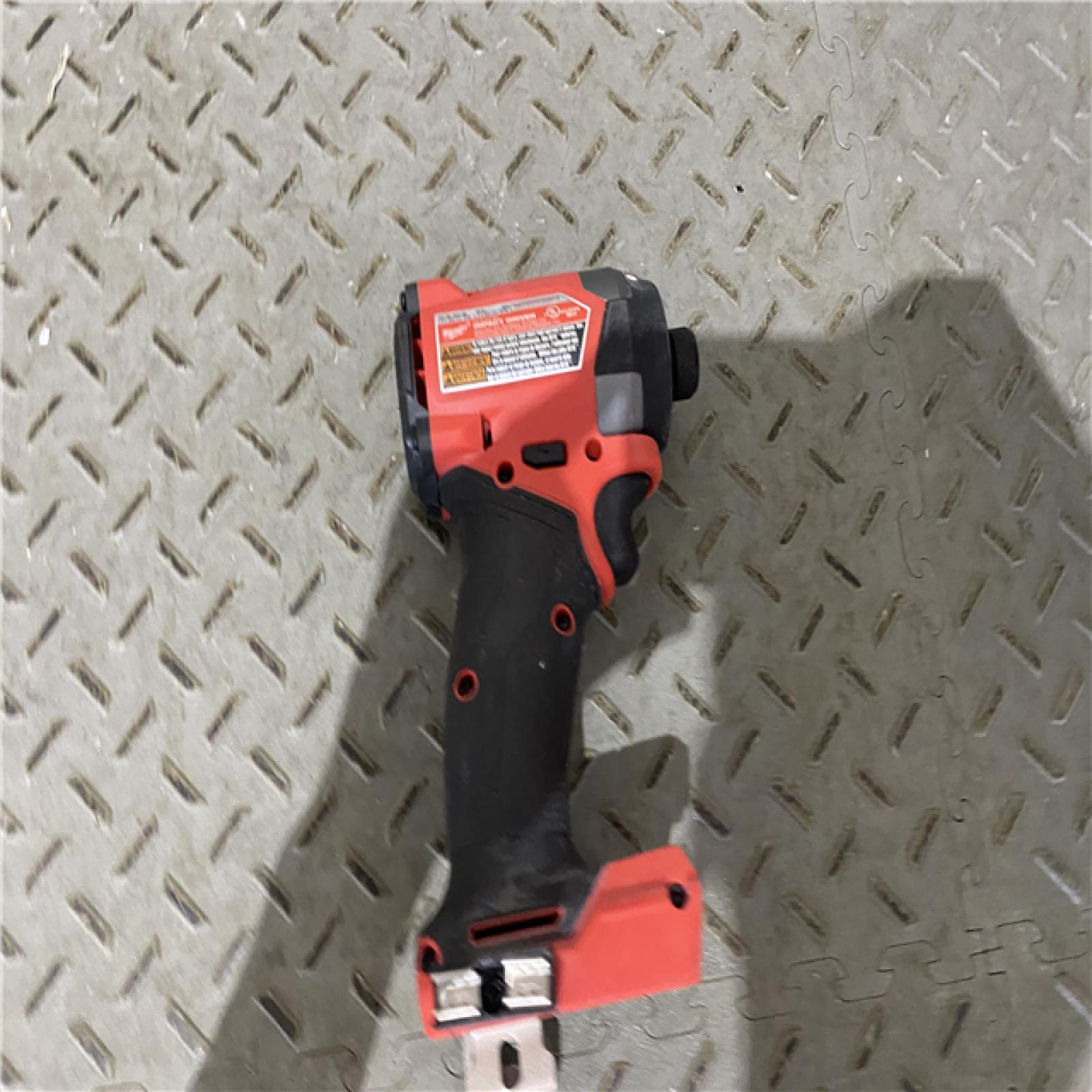 Houston location AS-IS Milwaukee 2953-20 18V Lithium-Ion Brushless Cordless 1/4   Hex Impact Driver Bare Tool  Red