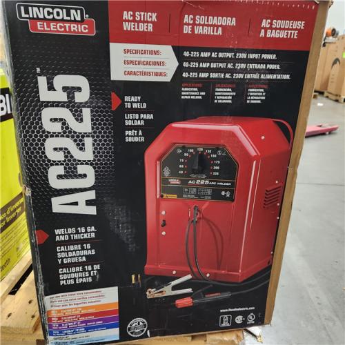 Dallas Location - As-Is Lincoln Electric 225 Amp Arc/Stick Welder AC225S