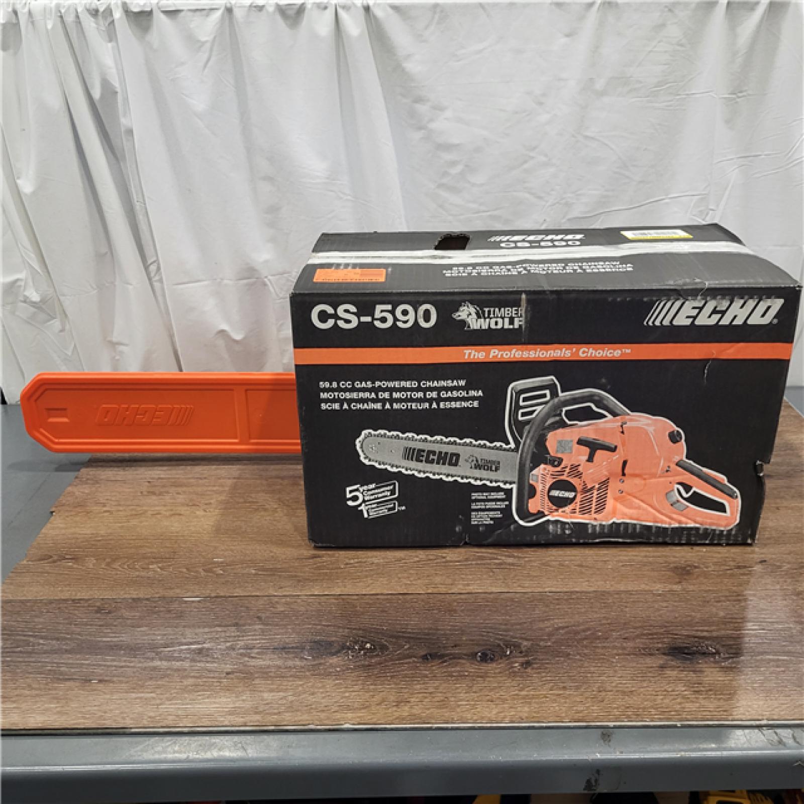 AS-IS ECHO 20 in. 59.8 Cc Gas 2-Stroke Rear Handle Timber Wolf Chainsaw